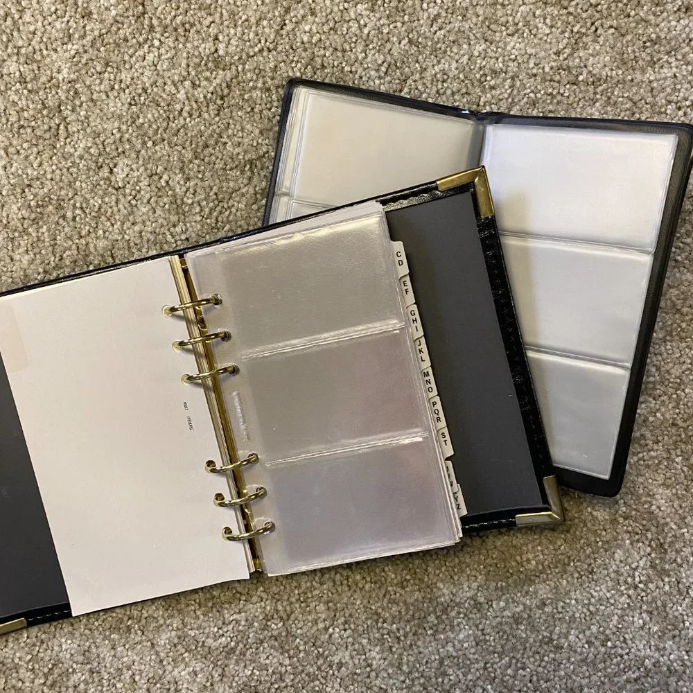 Business Card Binders Set of 2